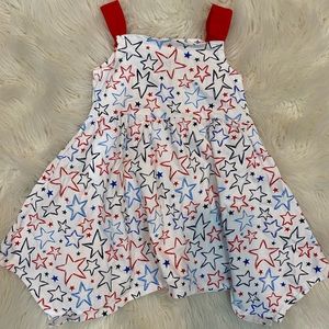 Red white and blue girls 24 month dress